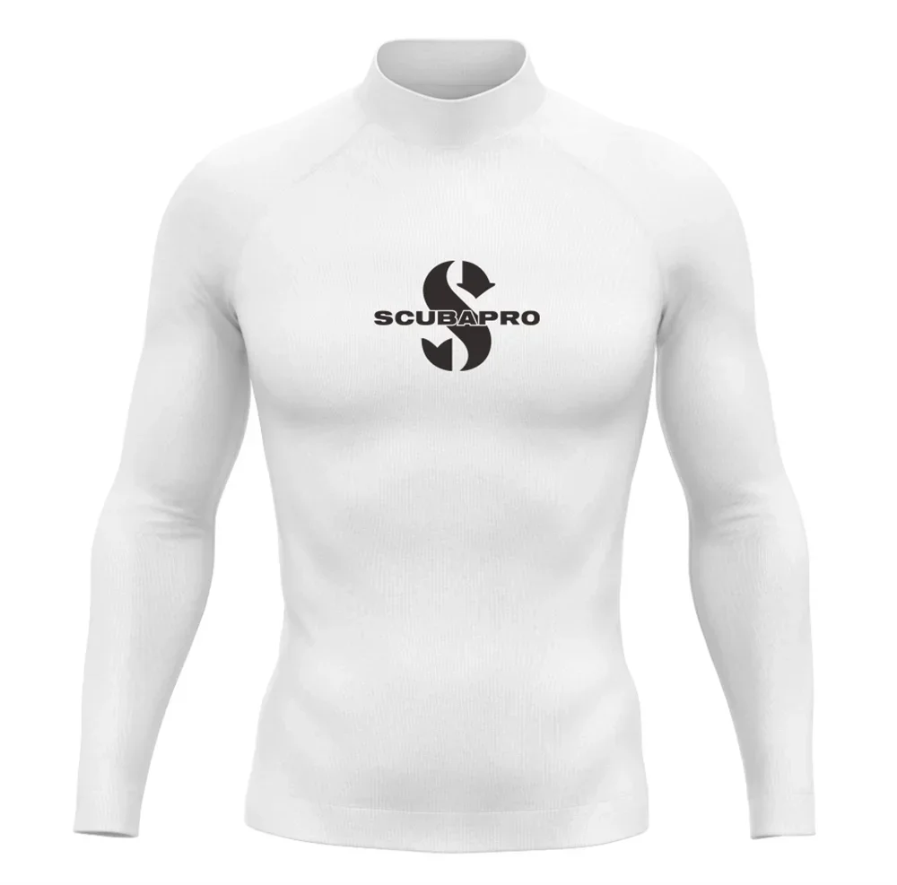 Mens Long Sleeve Rashguard Upf 50 Sun Protection Surf Shirt Quick Dry Breathable Swimming Tight T-shirt Summer