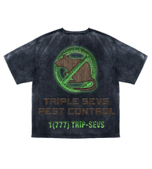 Triple Sevens Pest Control Tee Black