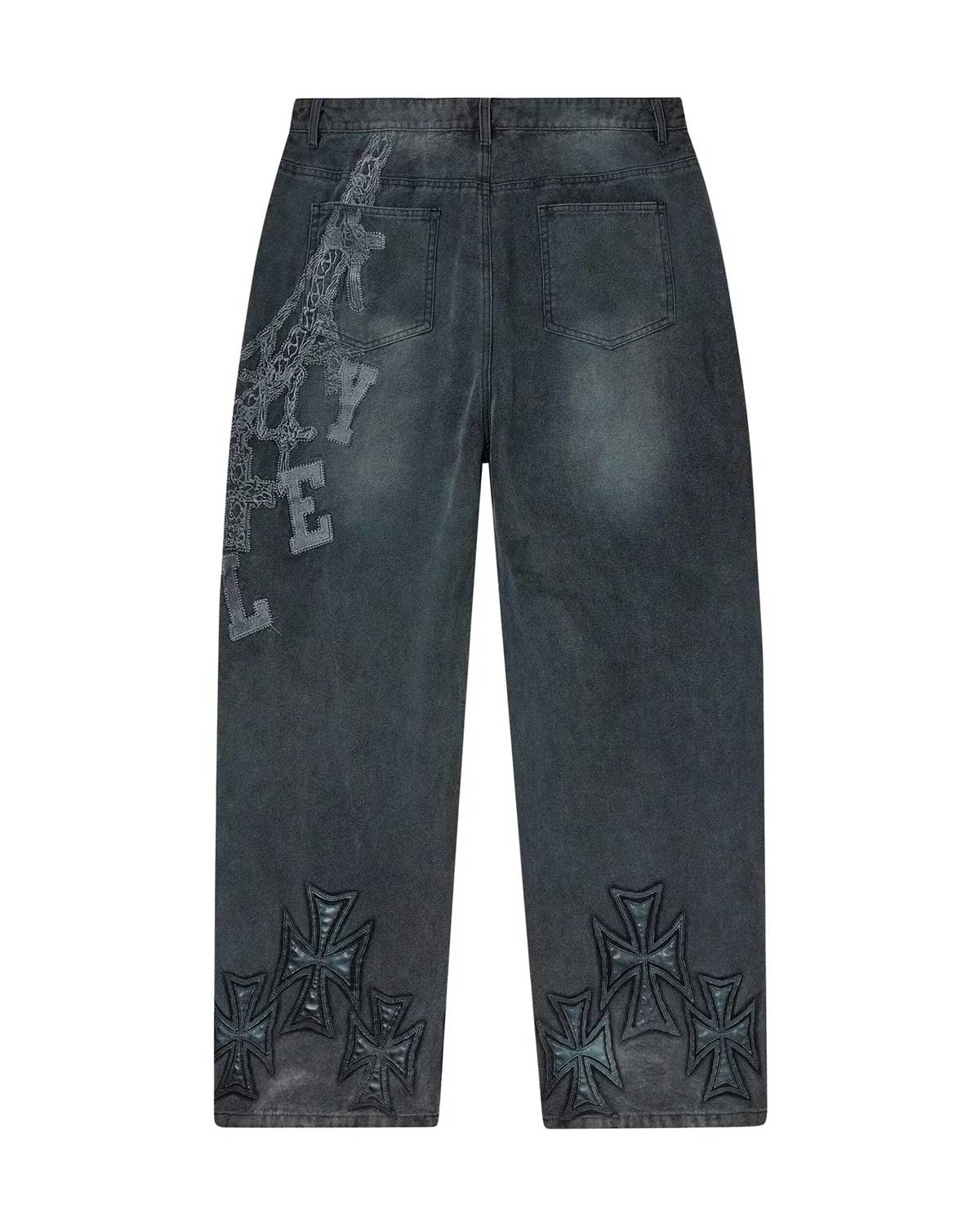 Vale Forever Chain Painter Pants — Asphalt Black