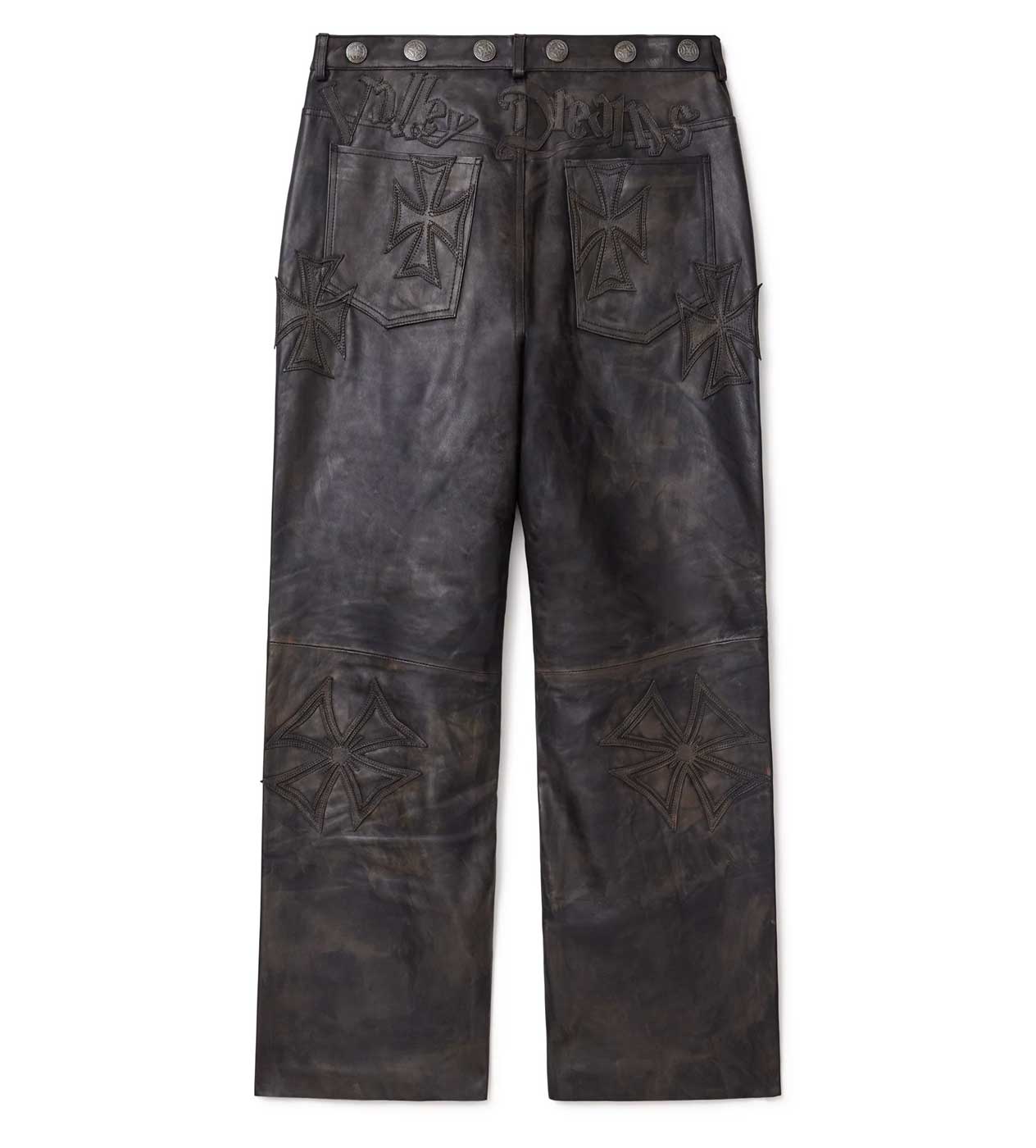 Vale Forever Croxxx Leather Pants — Black