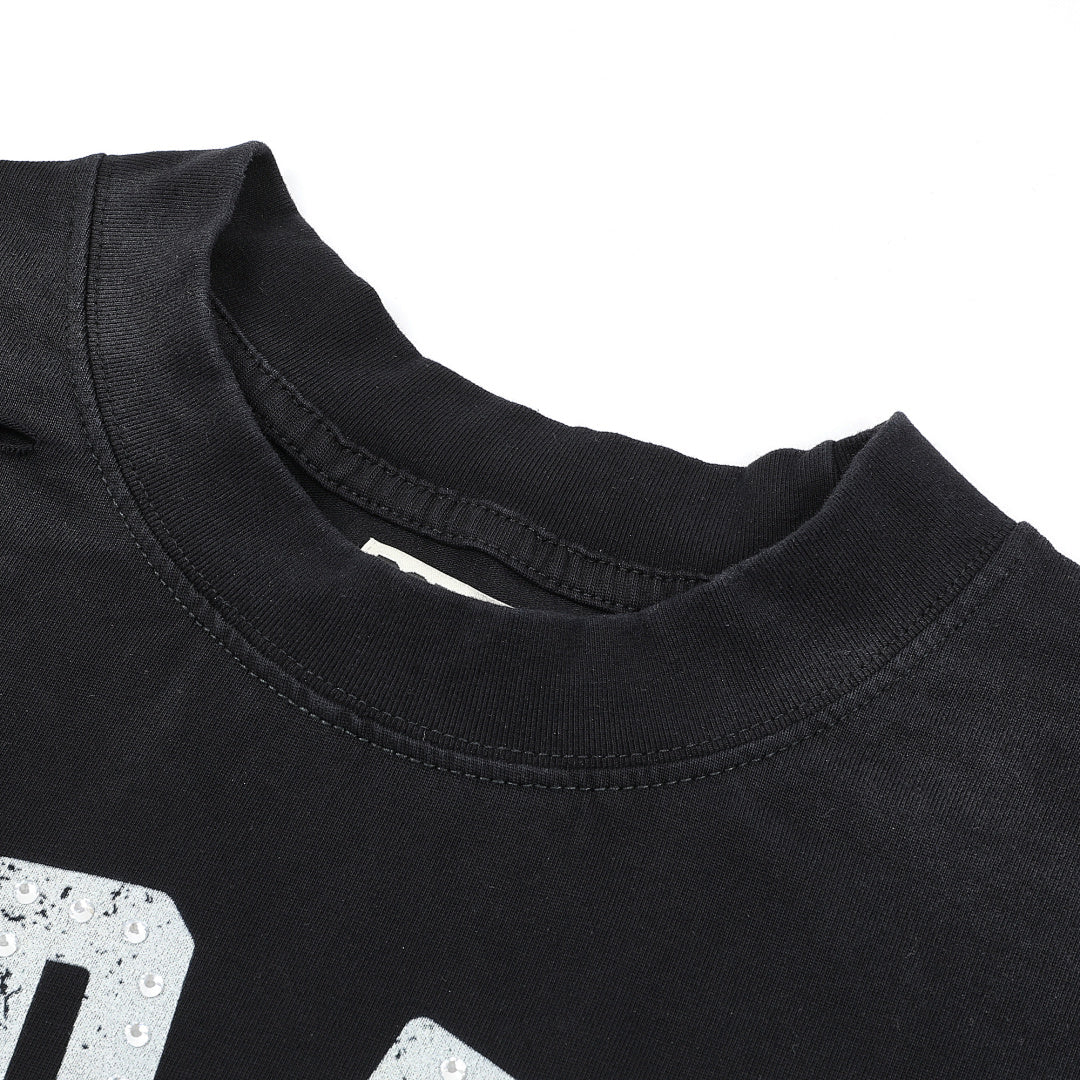 Rough Play Bandaid for the Battle Wounds Oversized Tee — Black