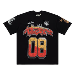 Hellstar Studios RECORDS Graphic Oversized Cotton T-Shirt