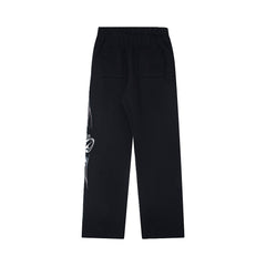 Hellstar High-Quality Vintage Washed Fleece Sweatpants (Black)