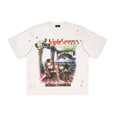 Triple Sevens Film Star White Tee